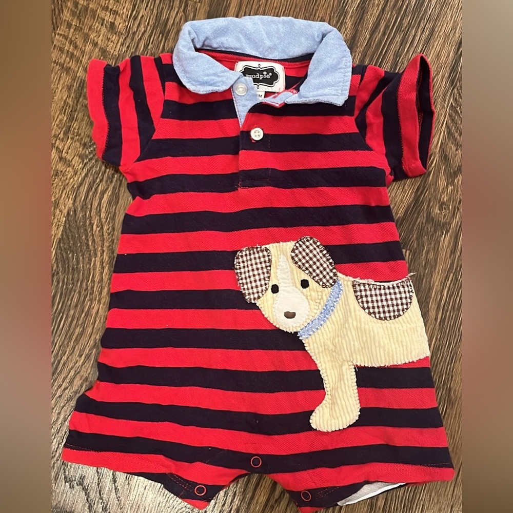 9-12 month Mudpie romper